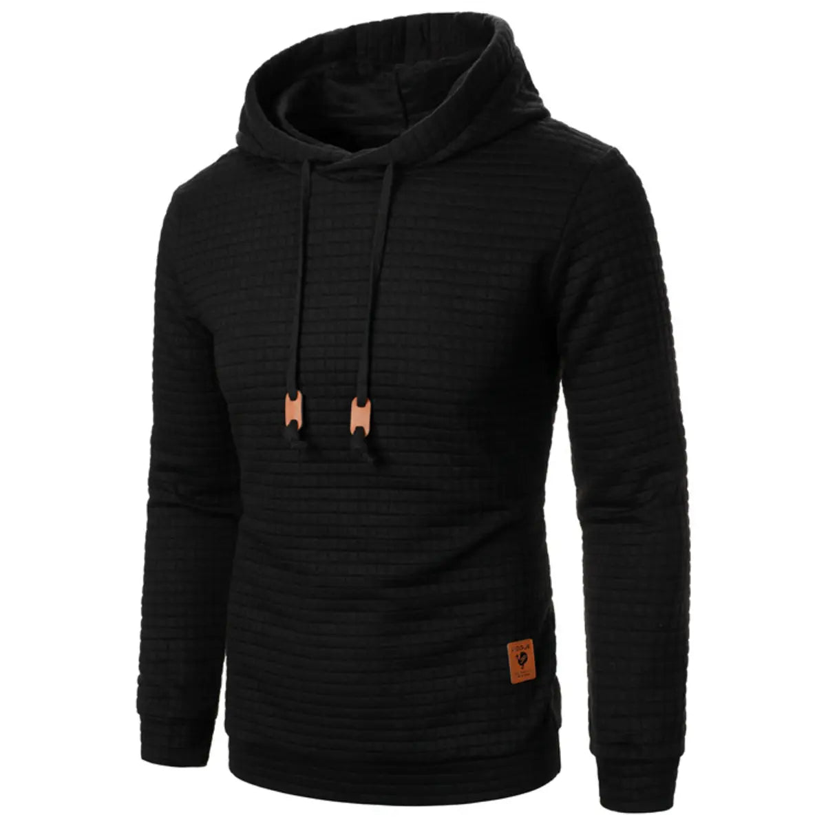 Casual Solid Color Printed Unisex Hoodie
