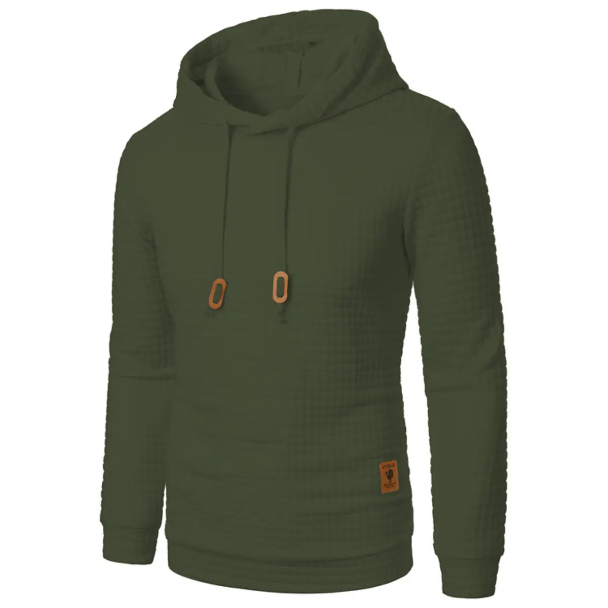 Casual Solid Color Printed Unisex Hoodie