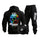 SIG Never Settle Skull Printed Men's Fleece-Lined Hoodie and Sweatpants Set