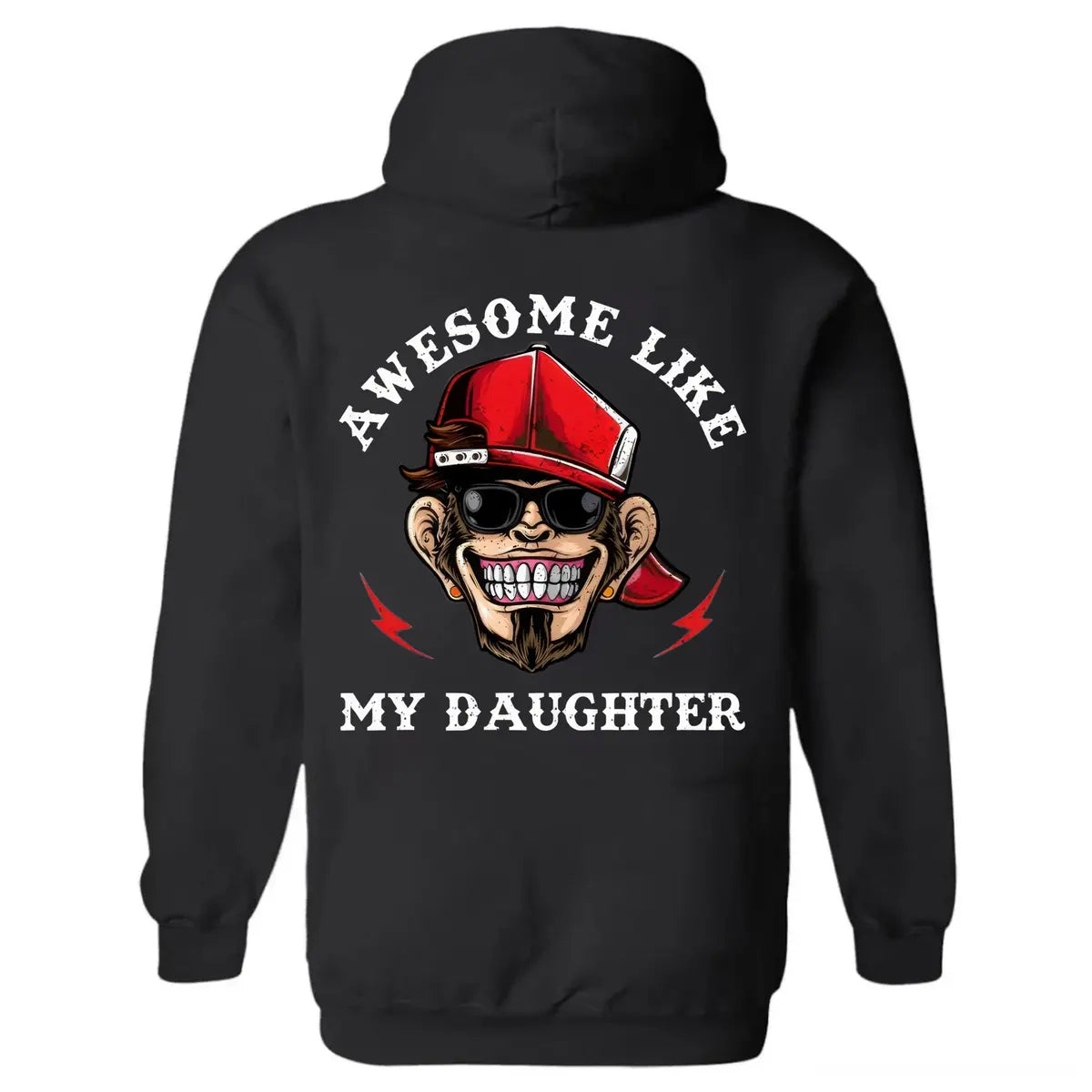 Awesome Like My Daughter Printed Fleece-lined Unisex Hoodie