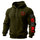 I'm Broken I'm OK Printed Zippered Hooded Fleece Cardigan Image - 2