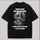 Ironic Skeleton Printed Oversized Unisex T-shirt