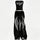 Y2K Angel Wings Bandeau Top & Elasticated Trousers Two-Piece Set