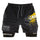 CAT Skull Print Men's All-In-One Fitness Shorts