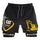 CAT Excavator Print Men's All-In-One Fitness Shorts
