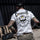 CAT Lone Trucker Skull Printed Men's T-Shirt