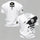 CAT Skull Printed Men's Short-Sleeve Henley T-Shirt