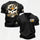 CAT Skull Printed Men's Short-Sleeve Henley T-Shirt
