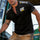 CAT Pattern Printed Men's Short-Sleeve Henley T-Shirt