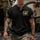 CAT Diesel Power Printed Men's Short-Sleeve Henley T-Shirt