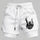 Rock Hand Skeleton Print Men's Shorts