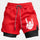 Rock Hand Skeleton Print Men's Shorts