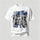 Cyberpunk Rock Style Ripped Skull Face Printed Men's T-Shirt