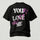 Aesthetic Broken Heart You Love Me Printed Men's T-Shirt