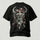 Vintage Viking Horned Skull Printed Men's T-Shirt