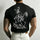 Skeleton Cowboy Riding Skeleton Horse Printed Men's T-shirt