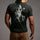 Rebel Cowboy Skeleton Middle Finger Printed Men's T-shirt