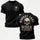 Distressed Skull Work Harder Graphic  Printed Unisex Oversized T-shirt