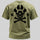 Vintage Biker K9 Dog Paw Skull Printed Men's T-Shirt