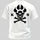 Vintage Biker K9 Dog Paw Skull Printed Men's T-Shirt