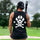 K9 Military Dog Paw Skull Print Men's Tank