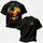 Sunset Tropical Island Graphic Printed Oversized Unisex T-shirt