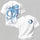 Blue Hand-Drawn OctopusPrinted Oversized Unisex T-shirt