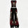 Gothic Red Rose Skeleton Bandeau Top & Elasticated Trousers Two-Piece Set