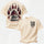 Grizzly Bear Claw Graphic Printed Oversized Unisex T-shirt