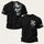 Chained Hannya & Sakura Graphic Printed Oversized Unisex T-shirt