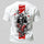 Samurai Kabuto & Koi Graphic Printed Oversized Unisex T-shirt