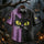 Halloween Black Cat Print Short Sleeve Button-Up Men's Shirt