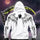 Broken Bone Stitch Horror Halloween Hoodie Printed Fleece-lined Unisex Hoodie Image - 1