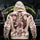 Skeleton Rib Cage Blood Splatter Halloween Hoodie Printed Fleece-lined Unisex Hoodie Image - 1