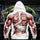 Unisex Halloween Horror Muscle-Print Fleece-Lined Hoodie Image - 1