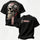 Forever Outlaw Motorcycle Skull Graphic Oversized Unisex T-shirt