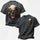 Moto Never Sleeps Rider Skull Graphic Oversized Unisex T-shirt