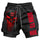Born to Ride Skull motorcycle printed Men's Shorts