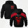 Born to Ride Skull motorcycle Printed Fleece-lined Unisex Hoodie