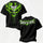 MOTO Born to Ride Neon Green Motorcycle Skull Oversized Unisex T-shirt
