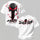 MOTO Born to Ride Red Eye Motorcycle Skull Oversized Unisex T-shirt