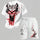 Cherry Blossom Motorcycle Skull Born to Ride Men's T-Shirt & Shorts Set