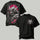 Armored Samurai Profile & Red Sun Printed Oversized Unisex T-shirt