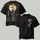 Moonlit Samurai & Red Blossom Tree Printed Oversized Unisex T-shirt