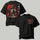 Crimson Moon Samurai Printed Oversized Unisex T-shirt
