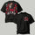 Imperial Dragon Red Peonies Printed Oversized Unisex T-shirt