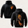 Ghost Rider Hellfire Skull Printed Fleece-lined Unisex Hoodie
