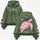 Call of the Sea Pink Turtle Ocean Dream Graphic Hoodie Printed Fleece-lined Unisex Hoodie