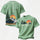 LAKE ONTARIO Lake Wave Mountain Forest Printed Oversized Unisex T-shirt