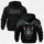 Forever Outlaw Skull Printed Fleece-lined Unisex Hoodie